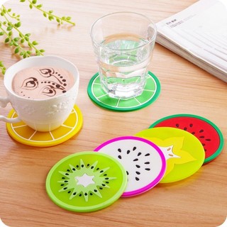 Miếng lót ly hình trái cây Silicon