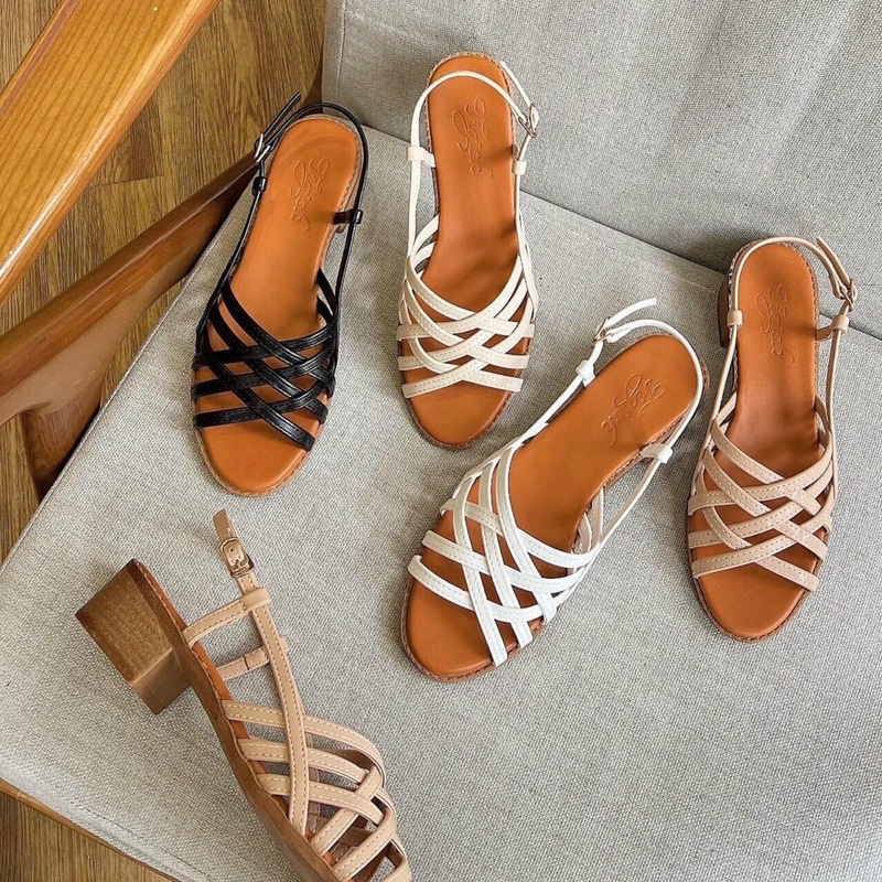 Sandals rọ Tigish 3 phân thời trang