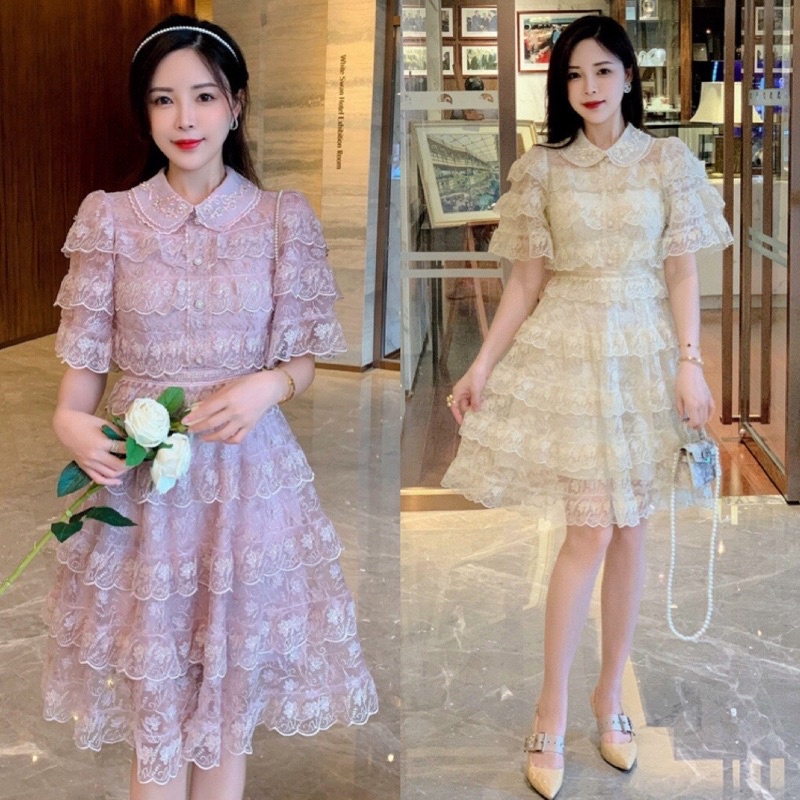 Váy ren tiểu thư cao cấp