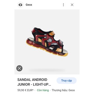 Sandal Geox Marvel bé trai có đèn