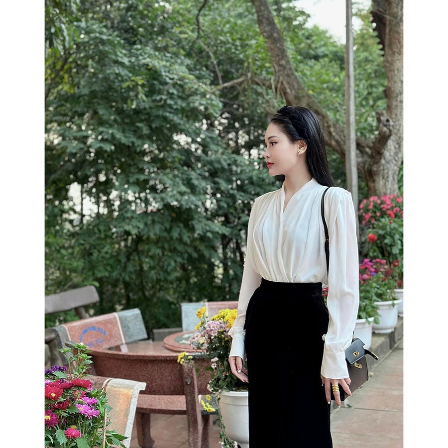 Áo Sơ Mi Kiểu Đắp Chéo Tay Dài Sang Chảnh AP006 - Lolla Fashion