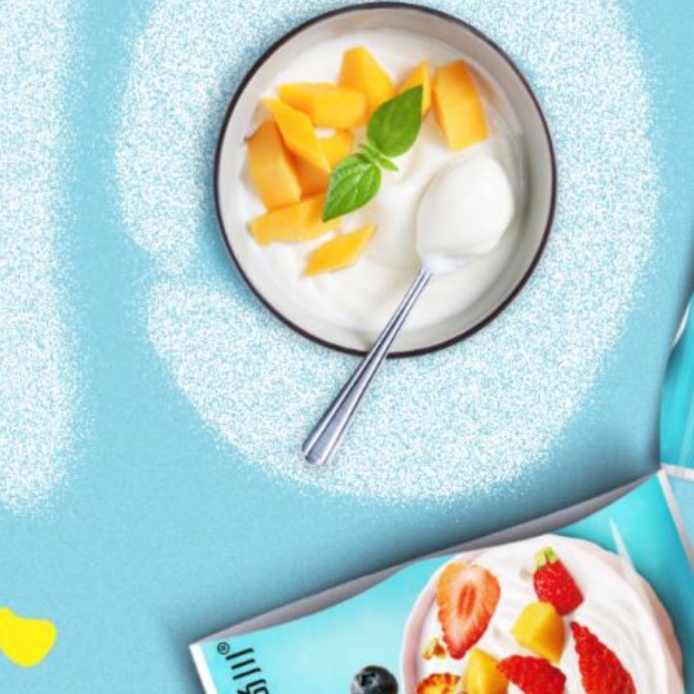 Gói lên men sữa chua giúp sữa chua lên men nhanh, đều sánh mịn, không bị tách nước