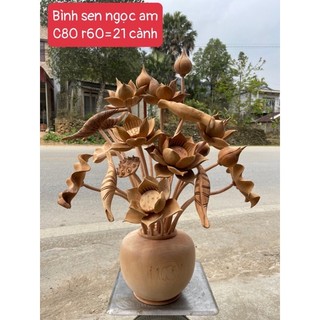 Hoa sen gỗ Ngọc am 21 cành