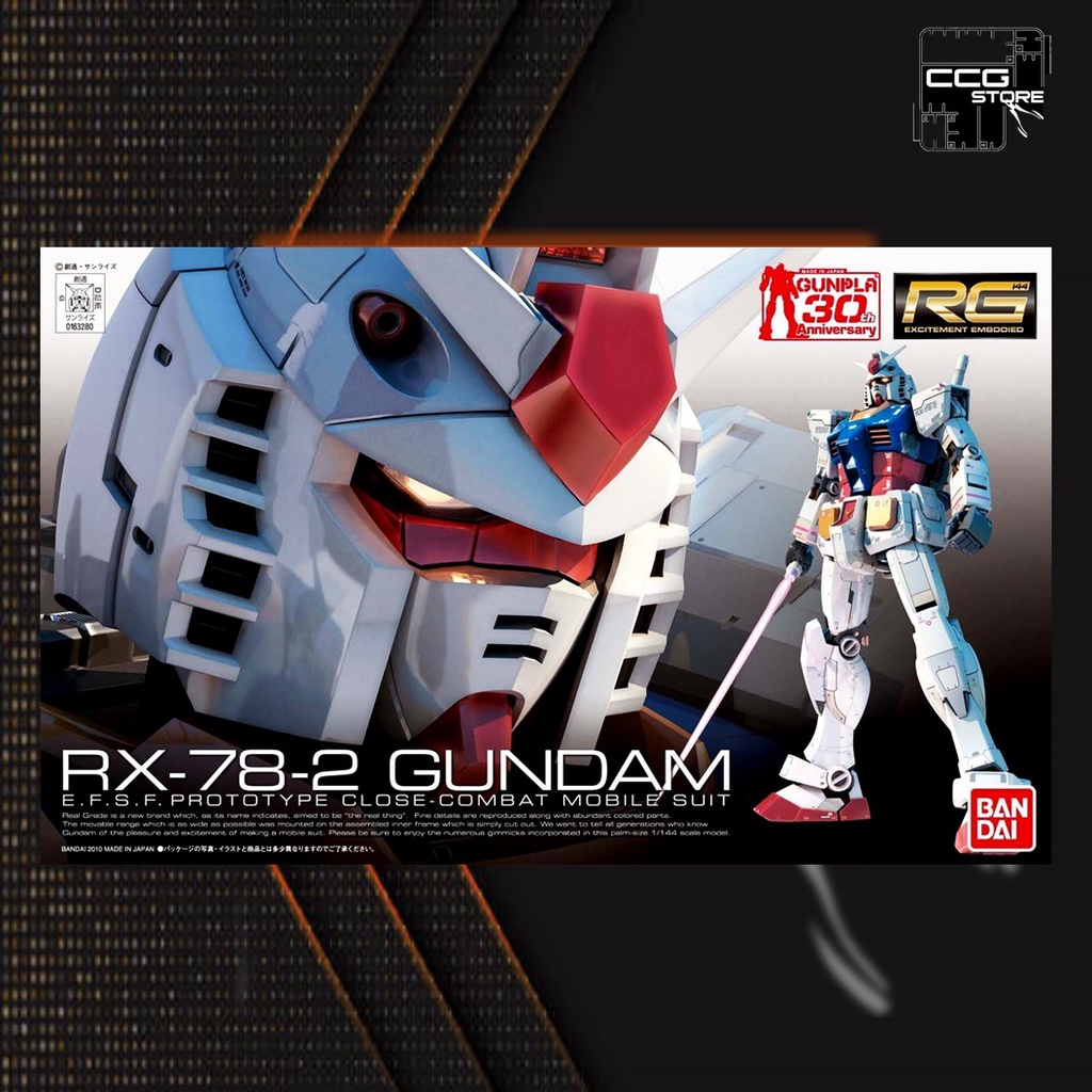 Mô hình lắp ráp Gunpla - BANDAI - RG 1/144 RX-78-2 Gundam