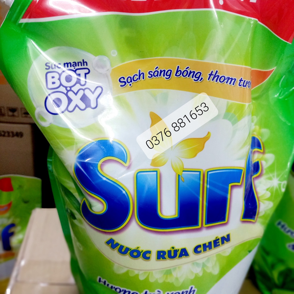 Nước rửa chén Surf túi vòi siêu tiết kiệm 3.5kg/túi 2 mùi hương