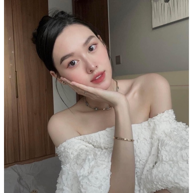 Đầm suông bẹt vai bông xù 2 lớp siêu đẹp hàng chuẩn-pl29