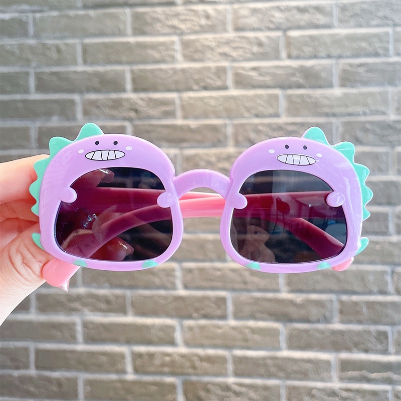 Kính Chống Nắng Tia UV Hình Khủng Long Hoạt Hình Dễ Thương Vui Nhộn Cho Bé Trai Và Gái