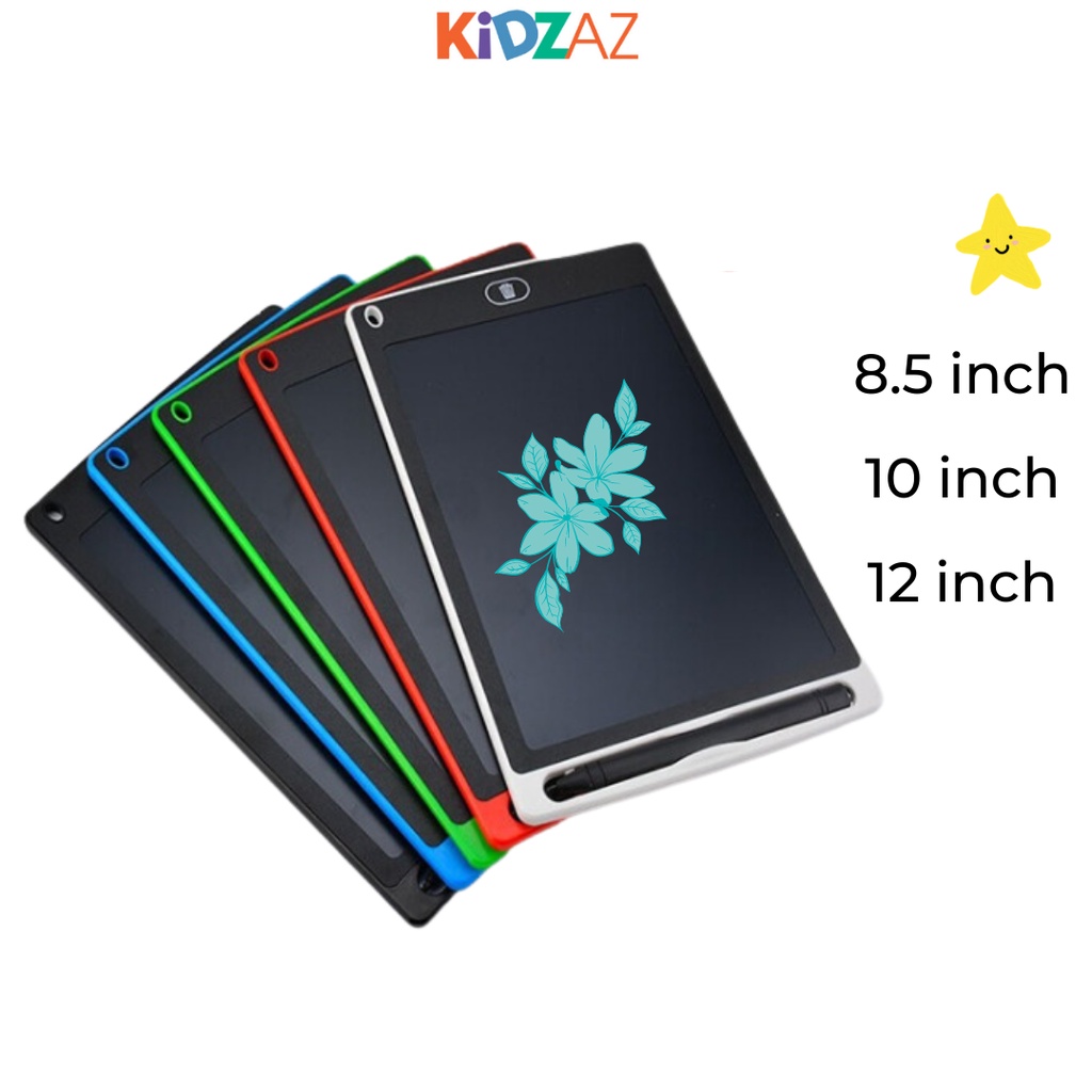Bảng viết thông minh LCD đa sắc tự xóa 8.5 inch 10 inch 12inch cho bé tập vẽ, viết