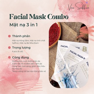 Mặt nạ saffron - hồng sâm - rong biển 3 trong 1 bs cosmetics