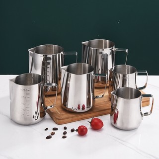 Ca đánh sữa inox 150ml - 350ml - 550ml - 900ml (100% inox 304) không nắp