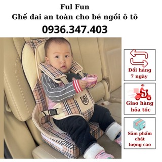 Ghế đai an toàn cho bé ngồi ô tô bản rộng thoải mái, Ghế ngồi xe hơi cho trẻ nhỏ khi ngủ, chất liệu cao cấp chắc chắn