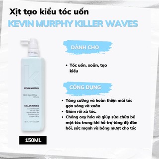 Xịt tạo kiểu tóc uốn Kevin Murphy Killer Waves 150ML
