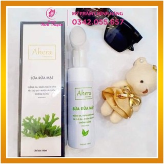 Sữa Rửa Mặt Đầu Cọ Cao Cấp Ahera Ngừa Nám Trắng Da 180ML