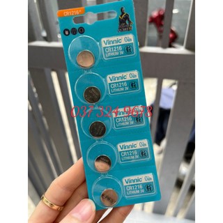 Vỉ 5 viên pin vinnic 1216 cr1216 pin đồng hồ - điện tử các loại