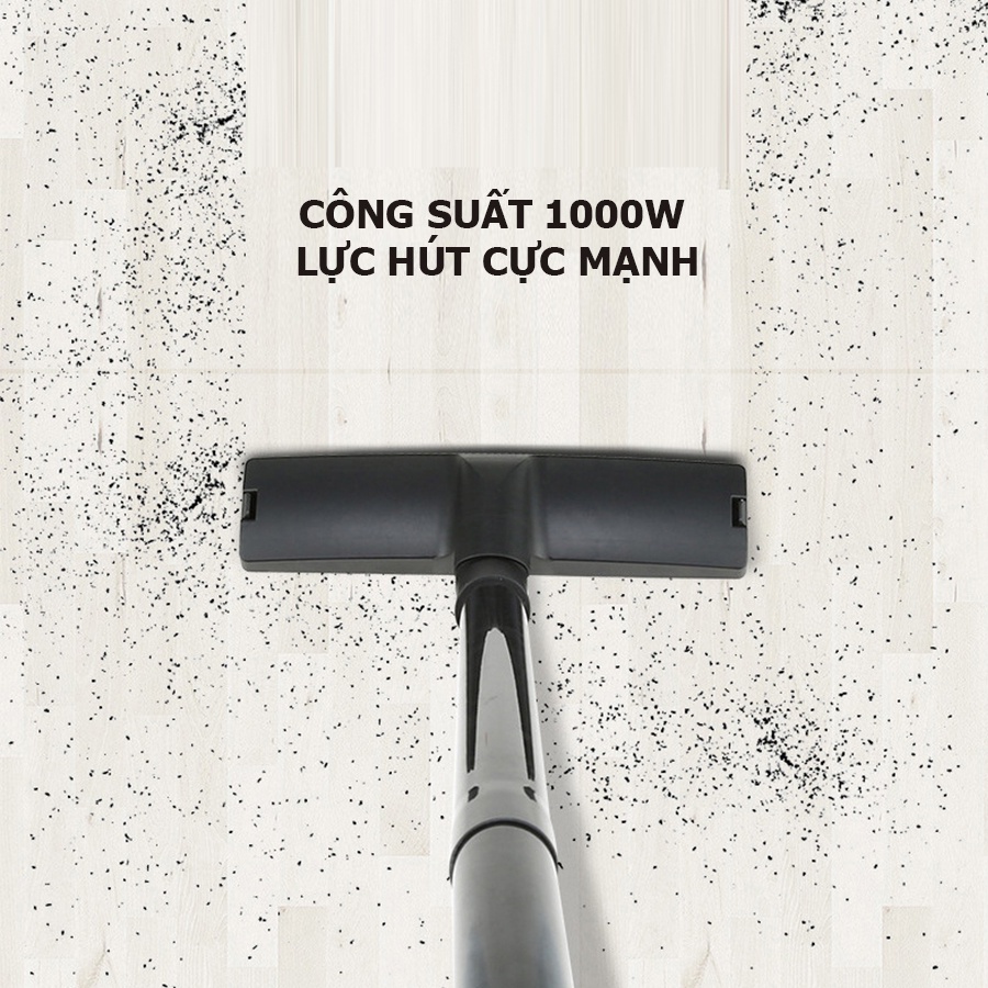 Máy hút bụi Yairz XY-1008 có dây lực hút khỏe công suất 1000W diện tích hút lên đến 150m2 bảo hành 12 tháng