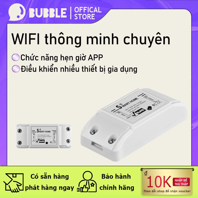 Công tắc điều khiển từ xa qua mạng wifi 3g Sonoff Basic R2 ,công tắc thông minh app eWelink bản quốc tế