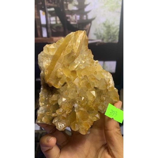 Đá stone tự nhiên Natural  Citrine tán sắc NATURAL Citrine  thanh tẩy chakra Clear Quartz 393