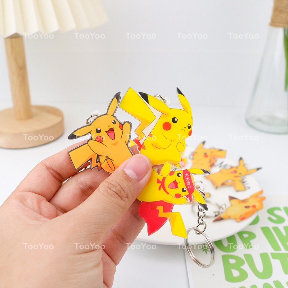 Móc khóa Pokemon mini chất liệu mica dễ thương cute TooYoo BK00352