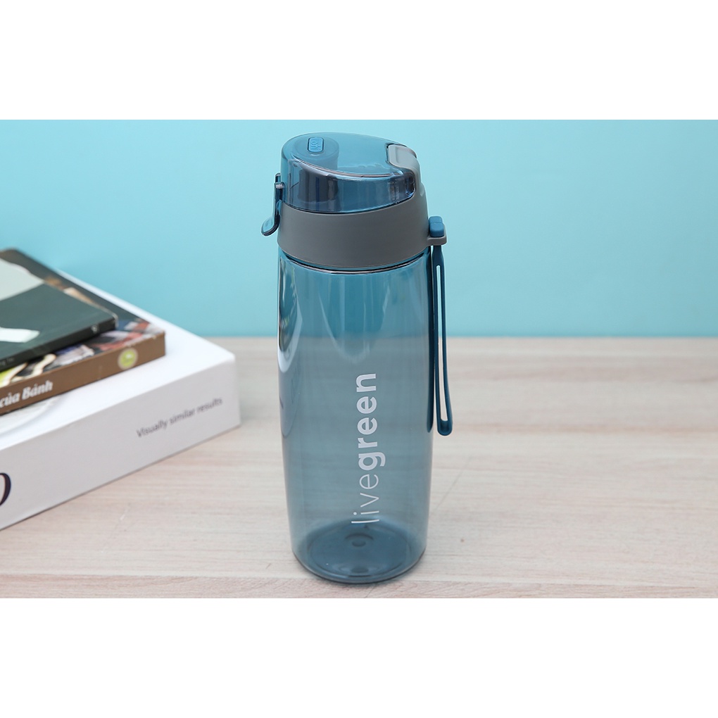 Bình nước thể thao Kita Active 500ml - Chất liệu Tritan cao cấp - Nút silicon chống tràn - Hàng Chính Hãng