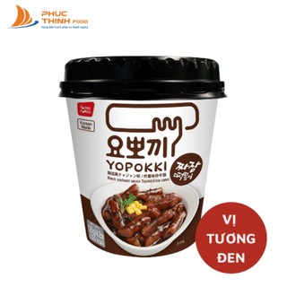 Bánh Gạo Tokpokki Tương Đen Dạng Cốc Ăn Liền 120G (Tokbokki)