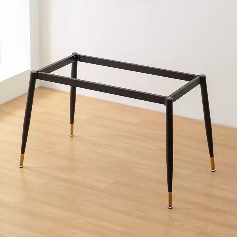 Chân Bàn Ăn Cơm Gia Đình T90, Chân Côn Thép Tĩnh Điện Chân Bọc Núm Đồng, Không Bao Gồm Mặt Đá Và Ghế - Nhập Khẩu Cao Cấp