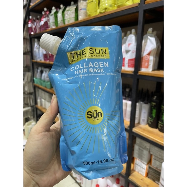 Kem hấp tóc The Sun Collagen cao cấp 500ml siêu bóng mượt