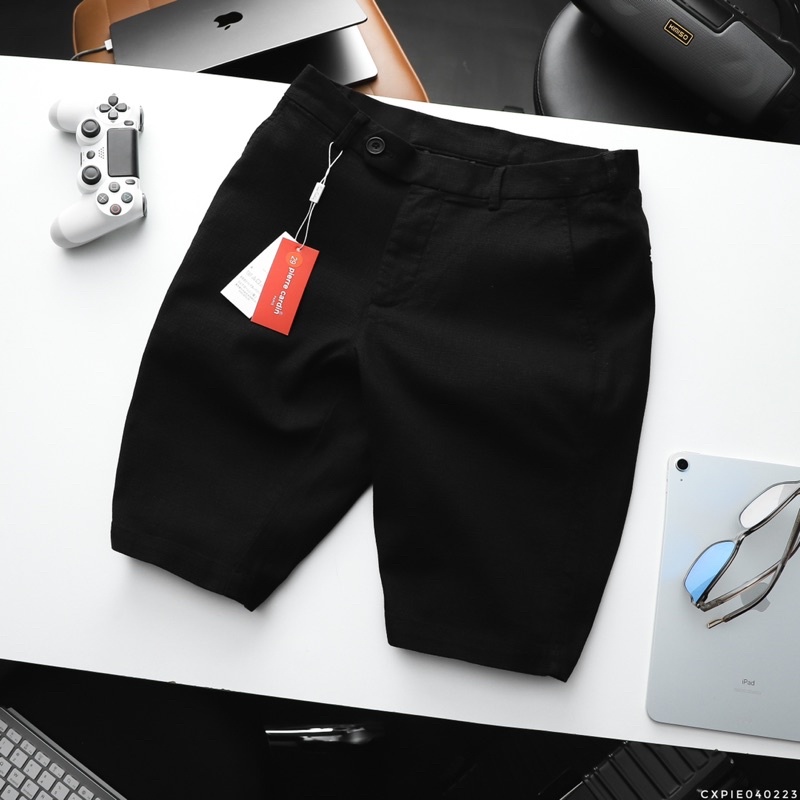 Quần short pie cardin dư xịn hãng, chất mát bền màu có cạp chun co giãn thoải mái