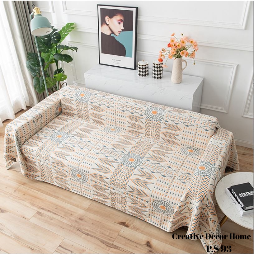 H11_Phủ Khăn Thảm Chăn Sofa Chất liệu Vải Xô Sợi Organic - Dòng phổ thông