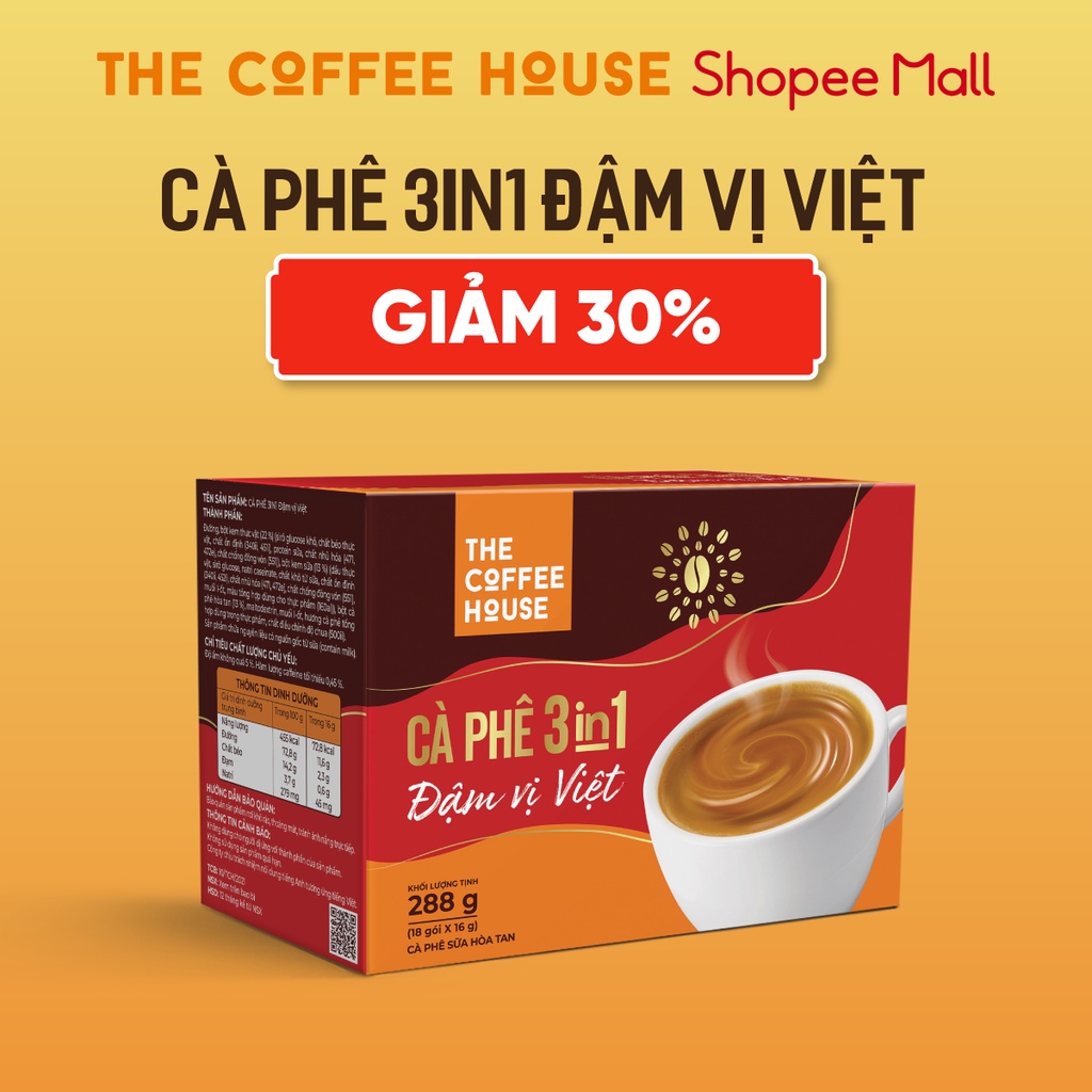 Cà phê 3IN1 Đậm vị Việt The Coffee House 