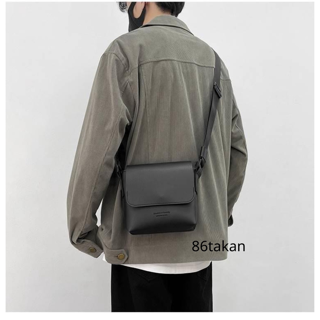 Túi messenger nam đeo chéo da pu cao cấp chống nước ngăn chứa lớn thời trang unisex trẻ trung năng động TK18