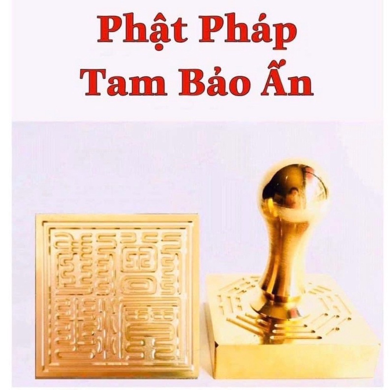 Ấn đồng Tam Bảo Phật Pháp ấn
