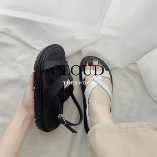 Giày sandal nữ 3cm quai ngang chéo