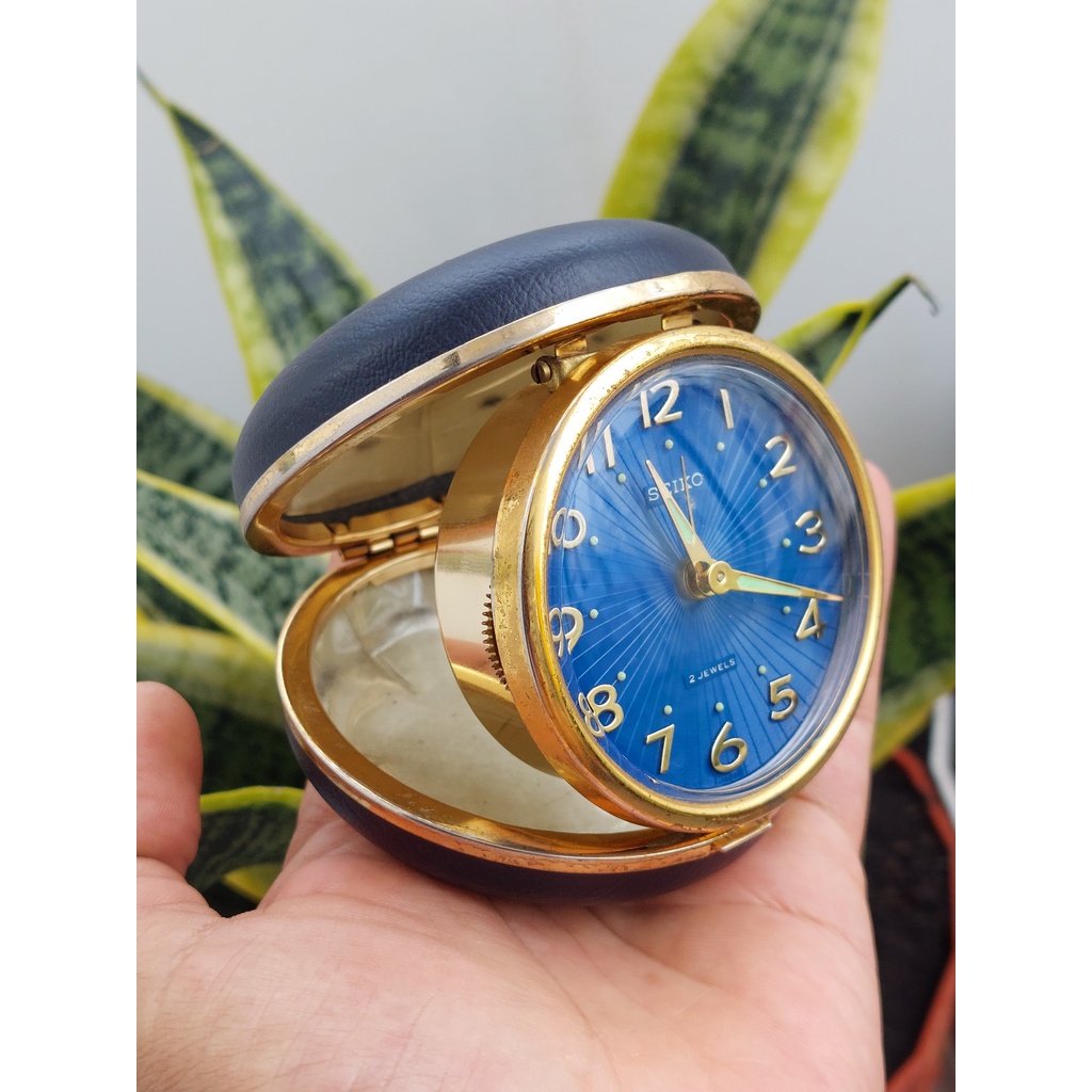 Đồng hồ để bàn xưa nam Seiko lên cót-báo thức hàng Si