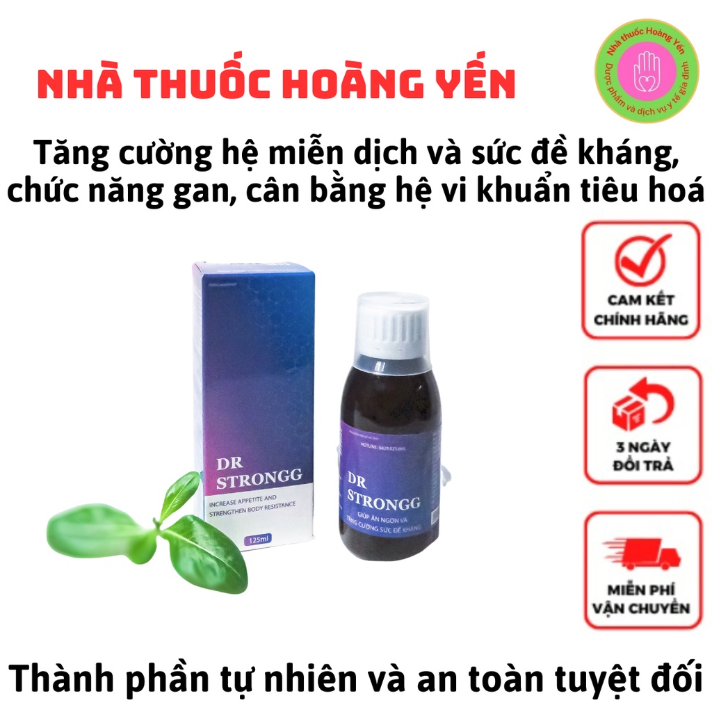 DR STRONG Tăng cường hệ miễn dịch và sức đề kháng, chức năng gan, cân bằng hệ vi khuẩn tiêu hoá