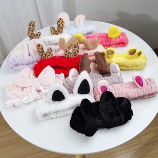 Phụ Kiện Tóc Băng Đô Turban, Tai Mèo, Trái Đào Cute Cài Tóc Rửa Mặt, Trang Điểm Dành Cho Nữ- La mode
