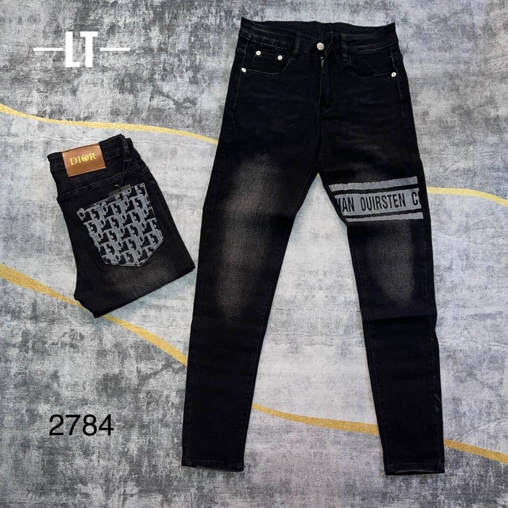 Quần jean nam đẹp in họa tiết sang trọng, trẻ trung, cá tính, chất vải denim CAO CÂP chuẩn shop