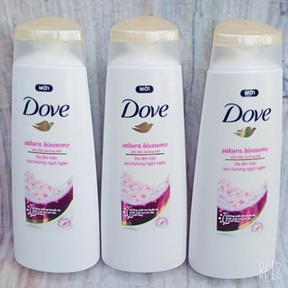 3 Chai Sữa tắm dưỡng thể Dove dưỡng ẩm chuyên sâu 70g/ da mịn hương hoa 70g