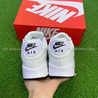 |HT SNEAKER| Giày Nik AirMax 90 White Logo Black