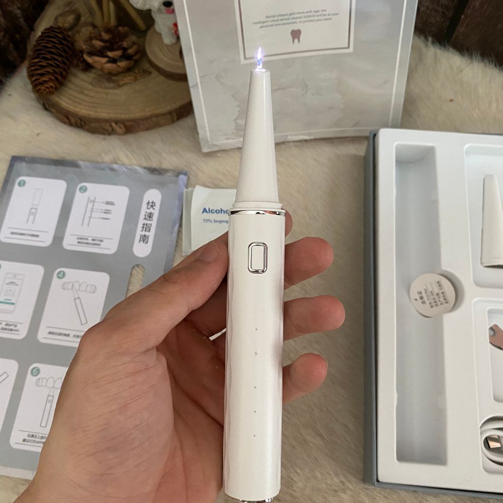 Máy lấy cao răng Xiaomi, cạo vôi răng tại nhà Xiaomi Sunuo T12 pro, tích hợp camera siêu nét, xem qua điện thoại