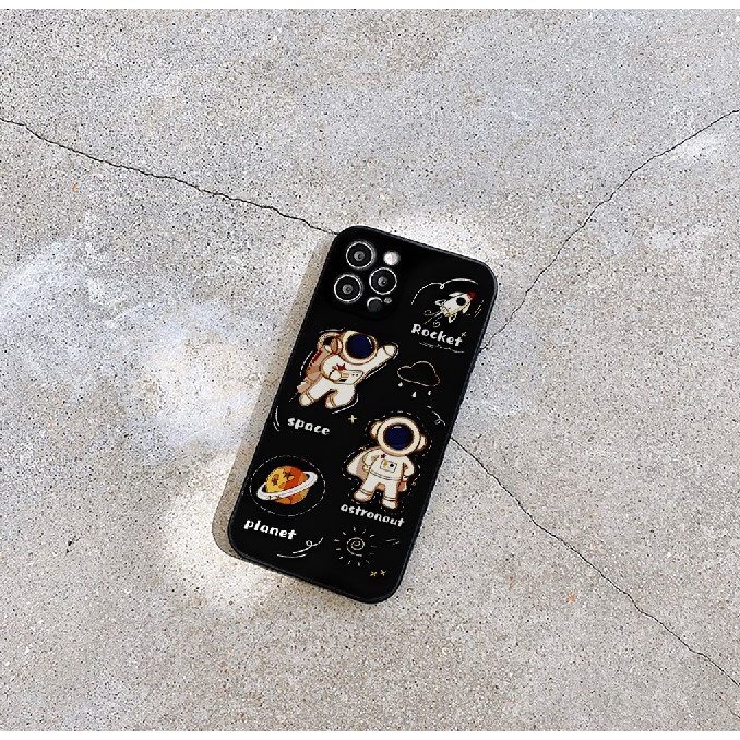 Ốp Điện Thoại Silicon Space Rocket siêu vũ trụ đẹp Chống Sốc Cho iPhone 11 13 Pro Max 12 Pro Max 7Plus xr e5149