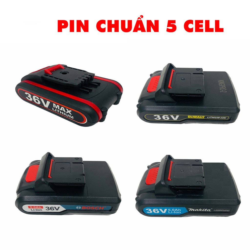 [Pin Chuẩn] PIN10 Cell 36V - Sạc PIN cho Máy Khoan, Bulong, Bắt Vít, Mài - Hitachi, Makita, Bosch, Dewatl, Ken