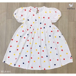 Váy Melisa chấm bi tay bồng