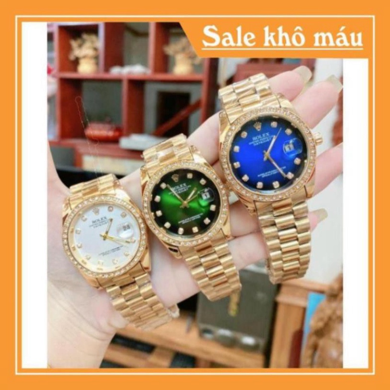 Đồng hồ Rolex Nam dây đức nguyên khối với thép không rỉ, mặt số la mã siêu sang -gmanwatch
