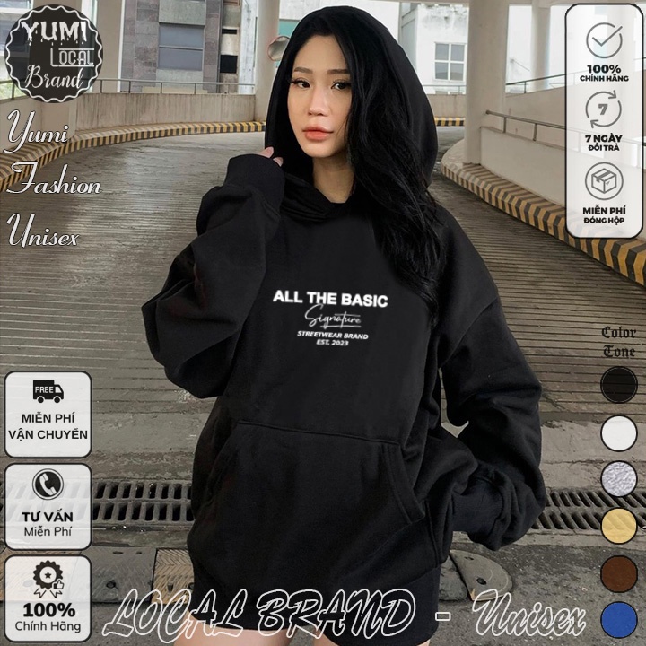 Áo Hoodie AllTheBasic Local Brand Unisex nỉ bông cao cấp dày - Áo Khoác Nỉ Form Rộng