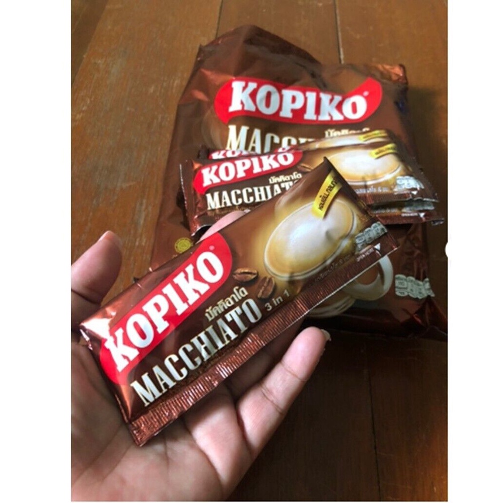 Cà Phê Kopiko Macchiato 3in1 Chính Hiệu Thái Lan - Kopiko Macchiato 3in1 Instant Coffee Thailand 480g