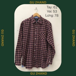 Áo sơ mi flannel 2hand chụp thật