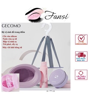 Dụng cụ vệ sinh làm sạch cọ trang điểm gecomo tiện lợi -dcvs02