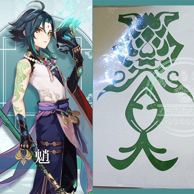 Xăm dán Xiao Genshin Impact dành cho cosplay hóa trang