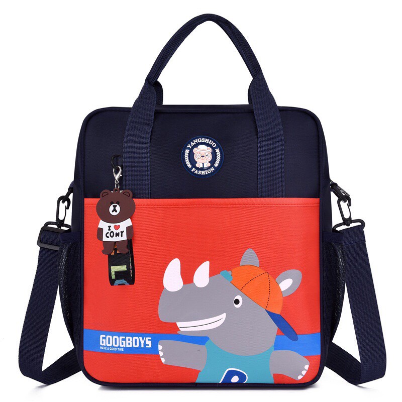 Túi xách cho bé đi học thêm đeo chéo và đeo balo đựng đồ dùng sách vở phù hợp nhất cho bé cấp 1