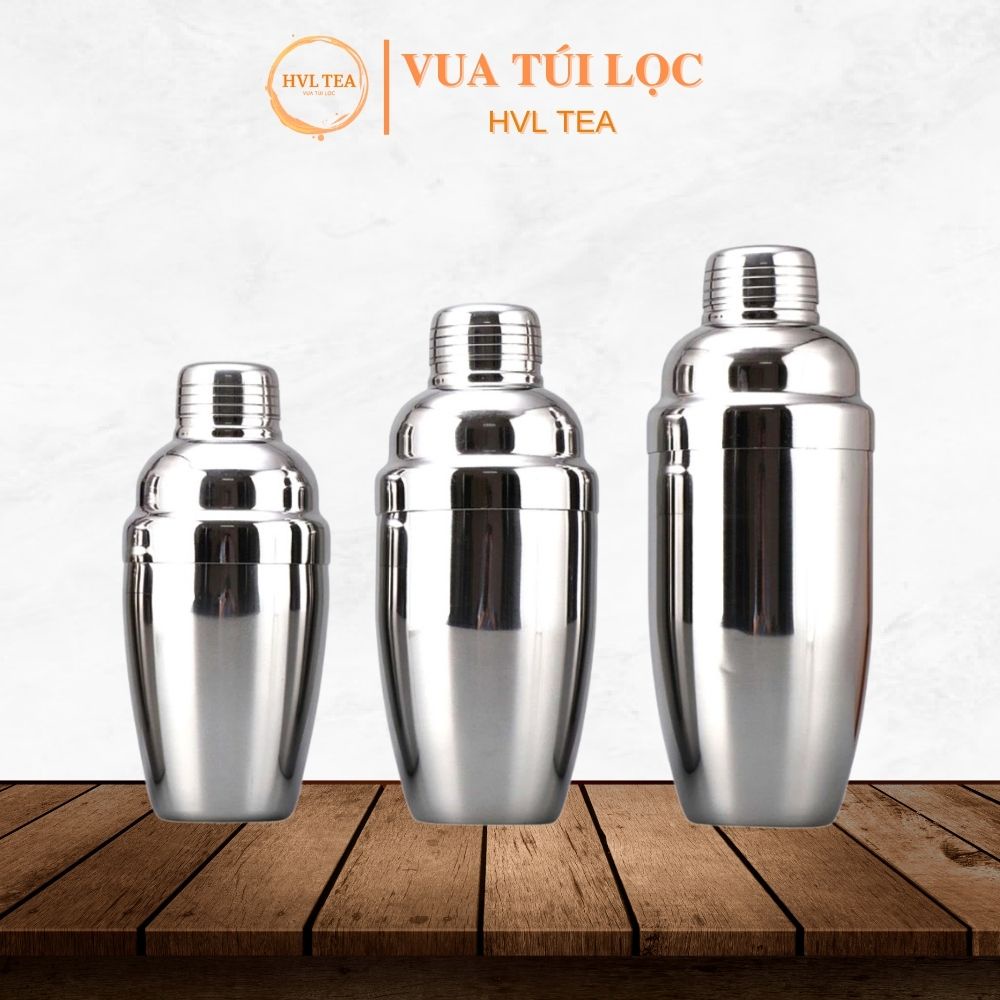 Bình lắc pha chế trà sữa và cocktail INOX cao cấp nhiều dung tích - HVL TEA